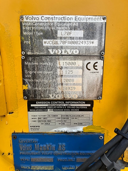 Volvo L70F. Vi tar innbytte. 8 of 23