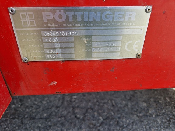 Pøttinger Boss Junior 1T, kr 65 000,-
