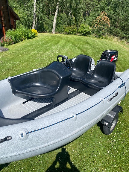 Hasla Summer Fun 365 m/Suzuki 30HK og Tredal båthenger 2 of 4