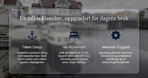 Klassisk Fjord 27 selges 2 of 5