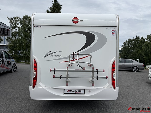 Bürstner VISEO I 696-MARKISE-SYKKELSTATIV-FRANSK SENG-SENKESENG-FUKTFRI-VELHOLDT++ 4 of 5