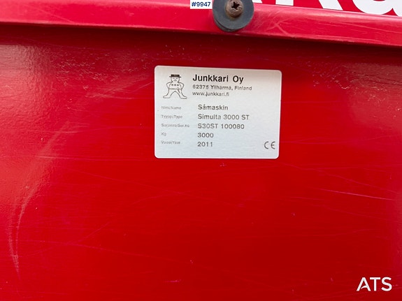 Junkkari Simulta 3000 ST Såmaskin 28 of 29