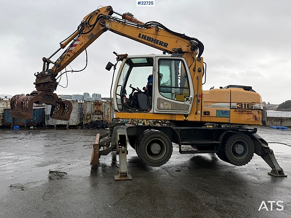 Liebherr A316 Litronic m/ sorterings klype 3 of 5
