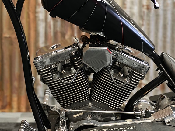 Harley-Davidson SOFTAIL "G.L Walla" Big Bear Chopper/100Cid S&S Motor + 26 of 30