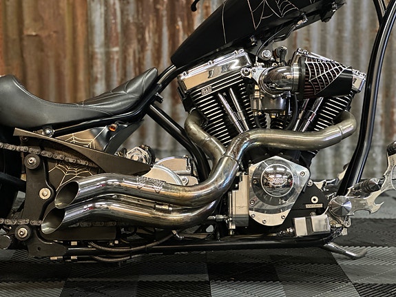 Harley-Davidson SOFTAIL "G.L Walla" Big Bear Chopper/100Cid S&S Motor + 11 of 30
