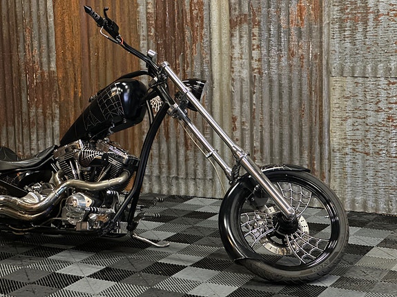 Harley-Davidson SOFTAIL "G.L Walla" Big Bear Chopper/100Cid S&S Motor + 4 of 30