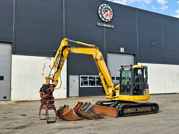 Komatsu PC88MR-6, 2007 mod, Kun 3391 timer, Rototilt, Klype, 3 skuffer. 2 of 5