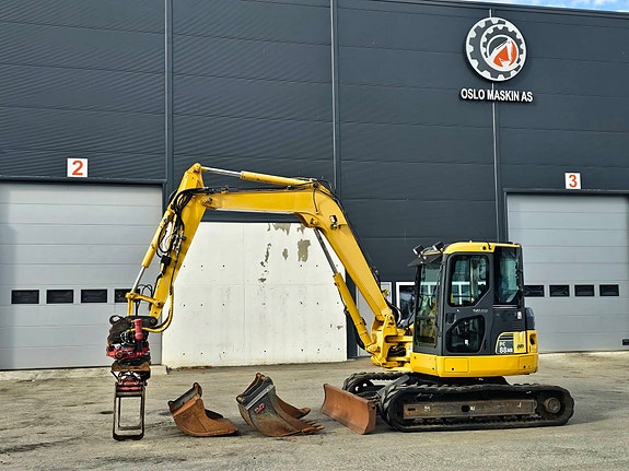 Komatsu PC88MR-6, 2007 mod, Kun 3391 timer, Rototilt, Klype, 3 skuffer. 3 of 5
