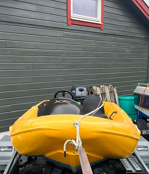River 350 XR med 2009-modell Yamaha 9,9 hk 3 of 5