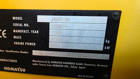 Komatsu WA95 "lite timer" 4 of 4