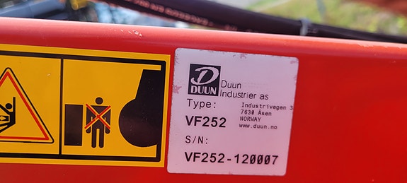 Duun v-Fres 252. 2012, kr 39 500,-