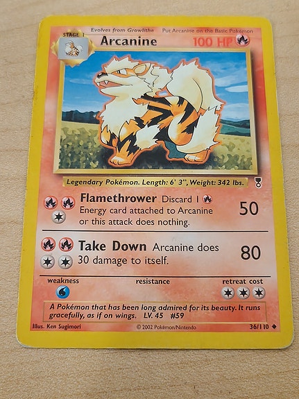 arcanine 1995 pokemon card value Pokémon kort 36/102 Base Set 1. Utgave Weakness Water ×2 Resistance None None Retreat Cost Arcanine #23 Prices | Pokemon
