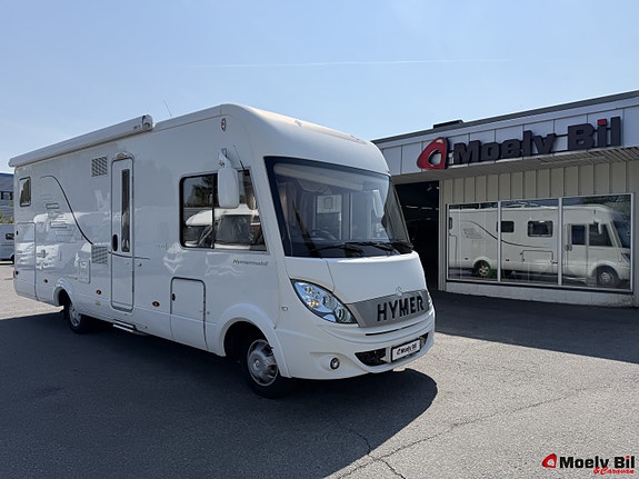 Hymer B680 STARLINE-V6-3,0L-MERCEDES-BAKHJULSTREKK-AUTOMAT-HYDRAULISKE STØTTEBEN-ALDE-MARKISE-SYKKELSTATIV++