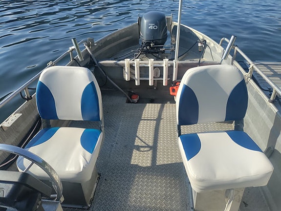 Robust fiskebåt / arbeidsbåt for sjø og fjord 40 HK 4 of 5