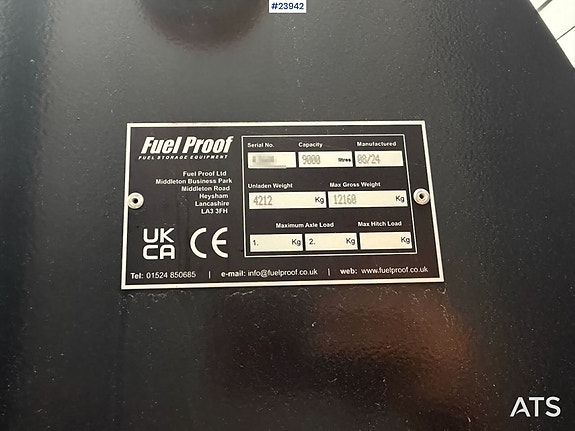Vera Diesel diesel tank på traktorhenger – 9.000L – Ubrukt 21 of 22