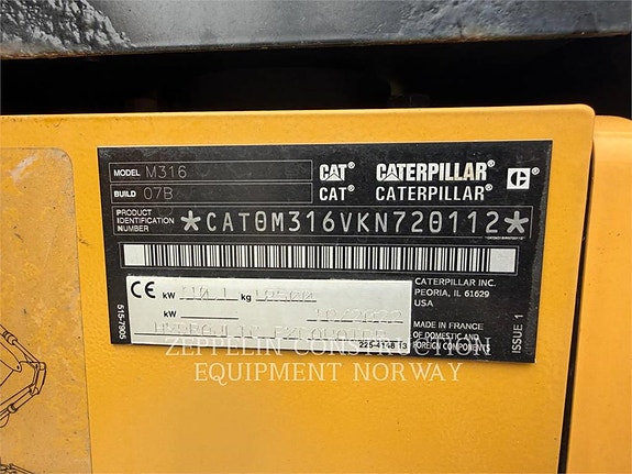 Cat M316-07 6 of 20