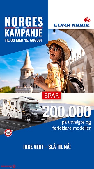 Eura Mobil Profila T 726 QFT Mercedes 170 HK, 9G- * «Norgeskampanje – spar kr 200 000» 2 of 5