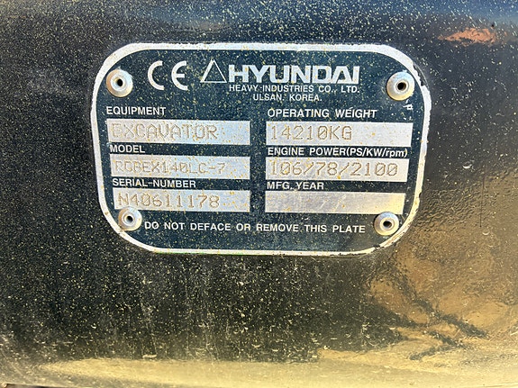 Hyundai 140 LCD-7 14 of 30