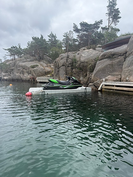 Sensommerkupp! Kawasaki STX-15F ink henger og docking 3 of 5
