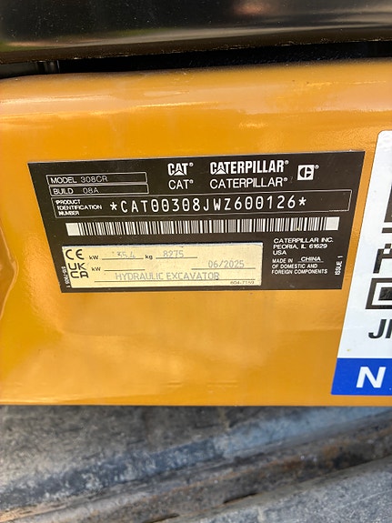 Cat 308-8 cr 5 of 15