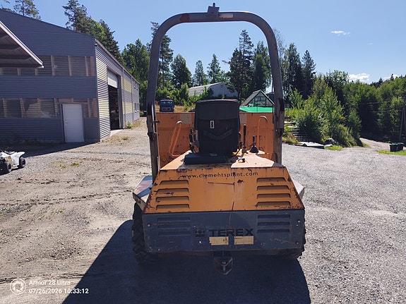 Terex Registrert Benford 3001KFA 3-tonns dumper 5 of 10