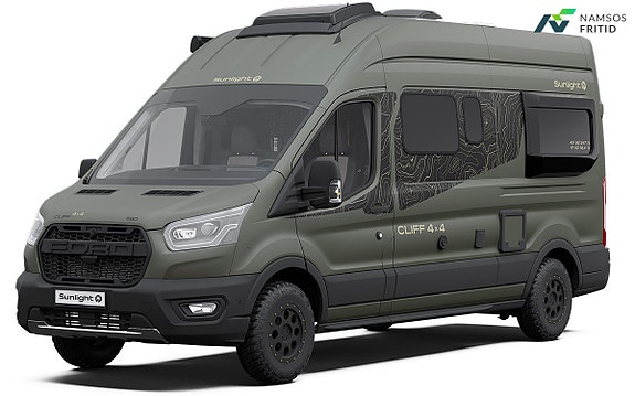 Sunlight Cliff 590 4x4 Green Trek - HENGERFESTE | FIREHJULSTREKK | TRUMA COMBI 6E 2 of 5