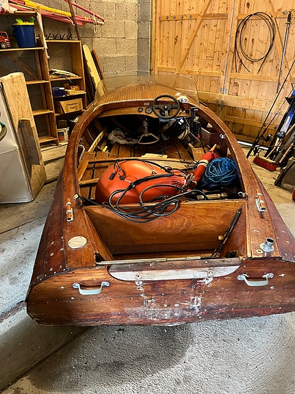 Sjelden Norsk Mahogni Racer. Restaureringsprosjekt. 4 of 6