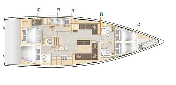 Hanse 548 2020-modell - flott langturseiler med riktig utstyrsnivå 2 of 3