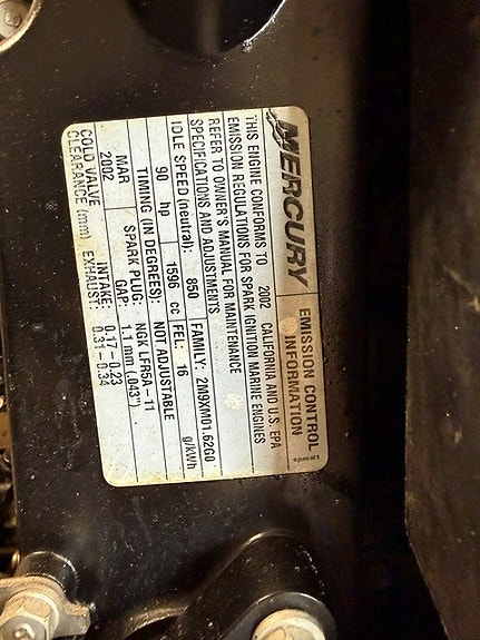 2002 Mercury F 90 ELPT 4-takt påhengsmotor 11 of 11