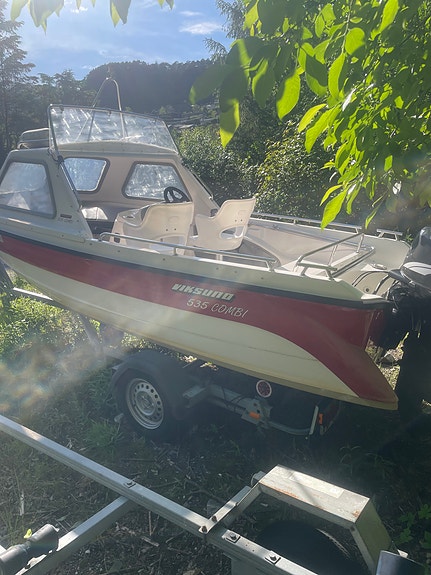 salg!!! viksund 535 combi- model b, 40hk, med henger. 5 of 5