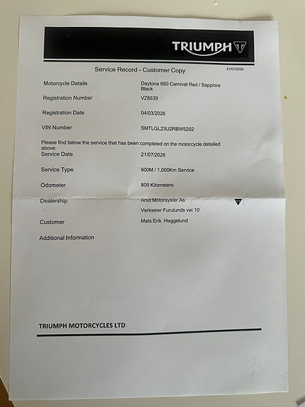 Triumph Daytona 660 Triumph Quickshifter 6 of 7