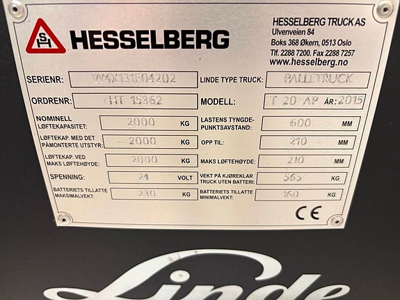 Linde T 20 AP 9 of 9