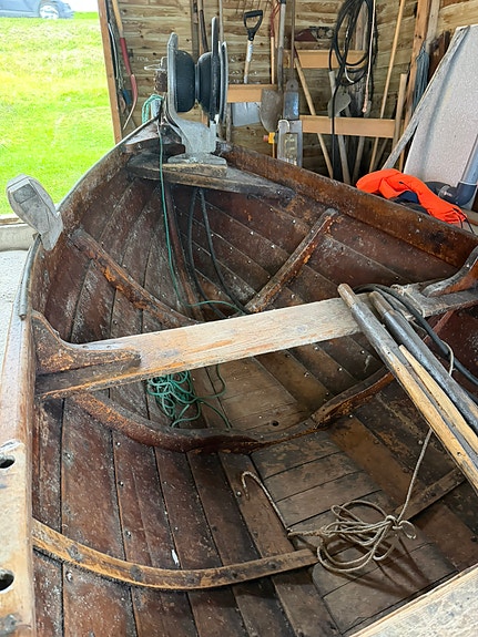 17 fot spissbåt/garnfiskebåt med kraftblokk og Honda aggregat 6 of 11