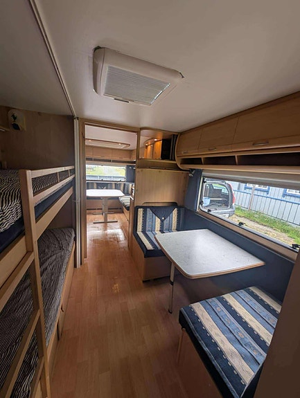 Dethleffs Camper 720 SK med spikertelt på fast plass på Skarsvatnet Camping / Oppdal 13 of 28