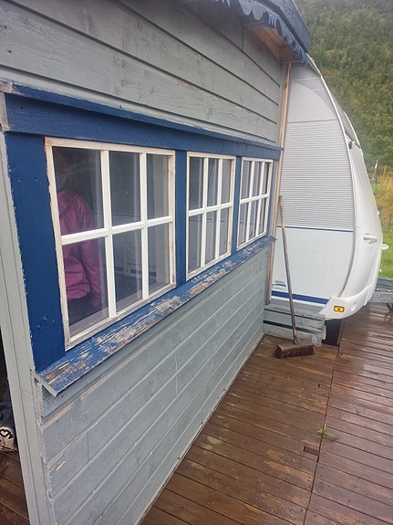Dethleffs Camper 720 SK med spikertelt på fast plass på Skarsvatnet Camping / Oppdal 19 of 28