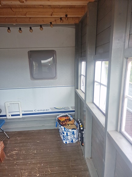 Dethleffs Camper 720 SK med spikertelt på fast plass på Skarsvatnet Camping / Oppdal 21 of 28