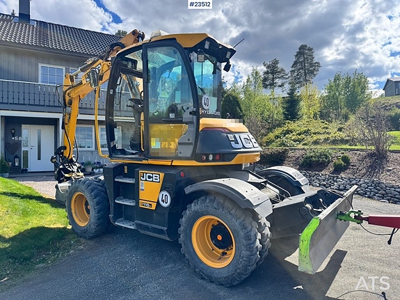 JCB HD110WT Hjulgraver m/ Rototilt - 4 skuffer - Klype - Pallegafler - Avretningsbjelke og 2023 Tipphenger! 2 of 30
