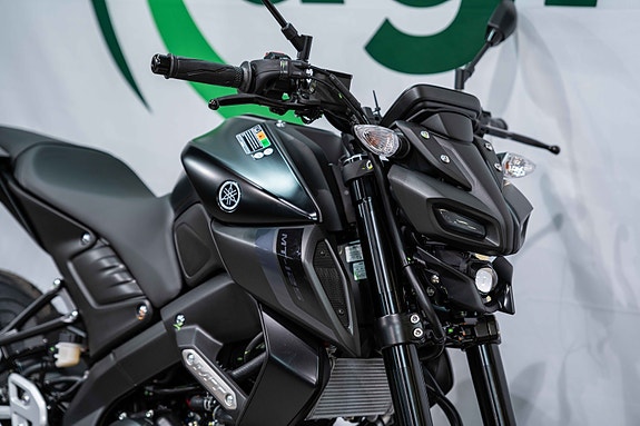 Yamaha MT125 med varmeholker og kort skiltbrakett 3 of 5
