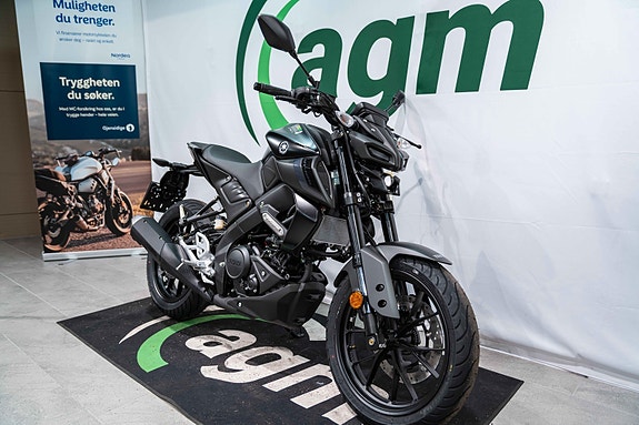 Yamaha MT125 med varmeholker og kort skiltbrakett 2 of 5