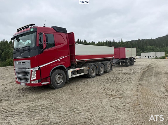 Volvo FH 540 8x4 tippbil m/ 2015 Kilafors 2 akslet henger. Lav km stand. SE VIDEO 2 of 5