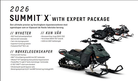 Ski-doo Summit Expert Package 154 850 E-TEC Turbo R *X/REV5/10,25"HUB/SHOT* 7 of 9
