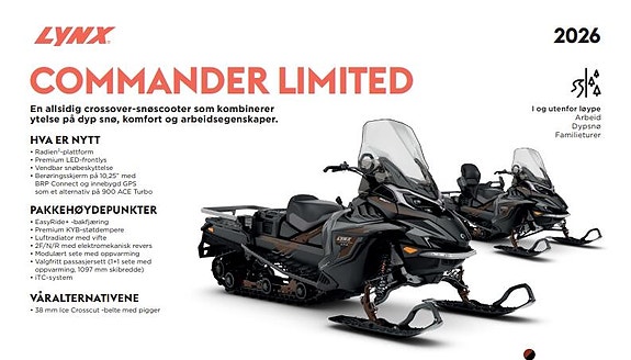 Lynx Commander LTD 900 ACE *LED LYS/44MM POWDERFLEX* 2 of 4