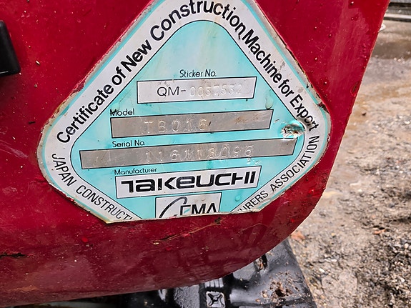 Takeuchi Tb016 5 of 11