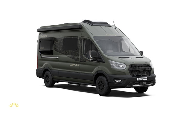 Sunlight Cliff 590 4x4 Green Trek - HENGERFESTE | FIREHJULSTREKK | TRUMA COMBI 6E Bi-xenon 2 of 30