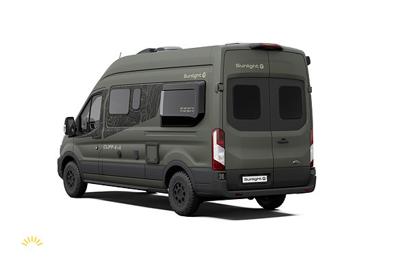 Sunlight Cliff 590 4x4 Green Trek - HENGERFESTE | FIREHJULSTREKK | TRUMA COMBI 6E Bi-xenon 30 of 30