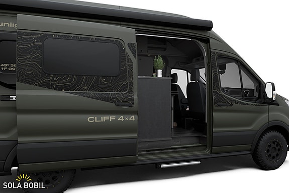 Sunlight Cliff 590 4x4 Green Trek - HENGERFESTE | FIREHJULSTREKK | TRUMA COMBI 6E Bi-xenon 3 of 30
