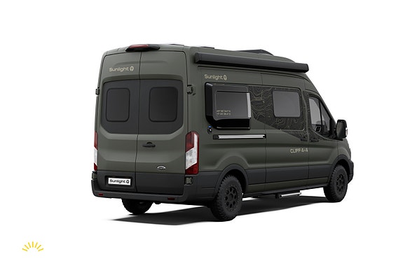 Sunlight Cliff 590 4x4 Green Trek - HENGERFESTE | FIREHJULSTREKK | TRUMA COMBI 6E Bi-xenon 28 of 30