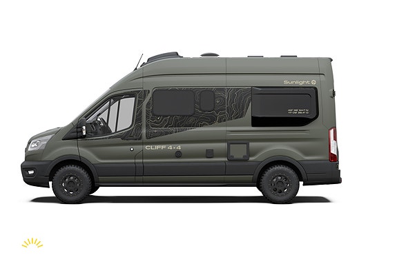 Sunlight Cliff 590 4x4 Green Trek - HENGERFESTE | FIREHJULSTREKK | TRUMA COMBI 6E Bi-xenon 29 of 30