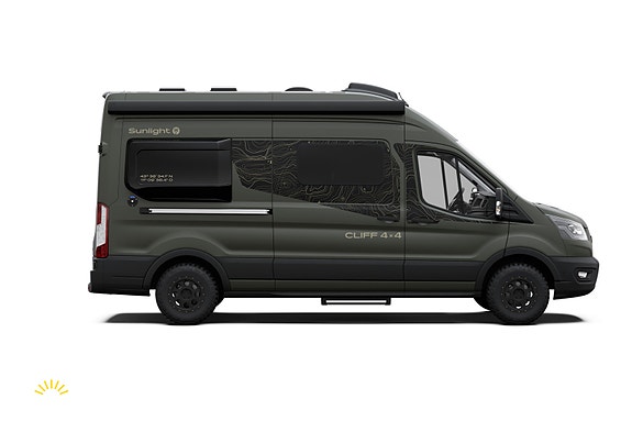Sunlight Cliff 590 4x4 Green Trek - HENGERFESTE | FIREHJULSTREKK | TRUMA COMBI 6E Bi-xenon 27 of 30