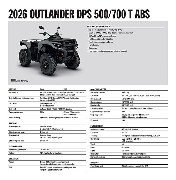 Can-Am Outlander 500 Max DPS 5 of 5